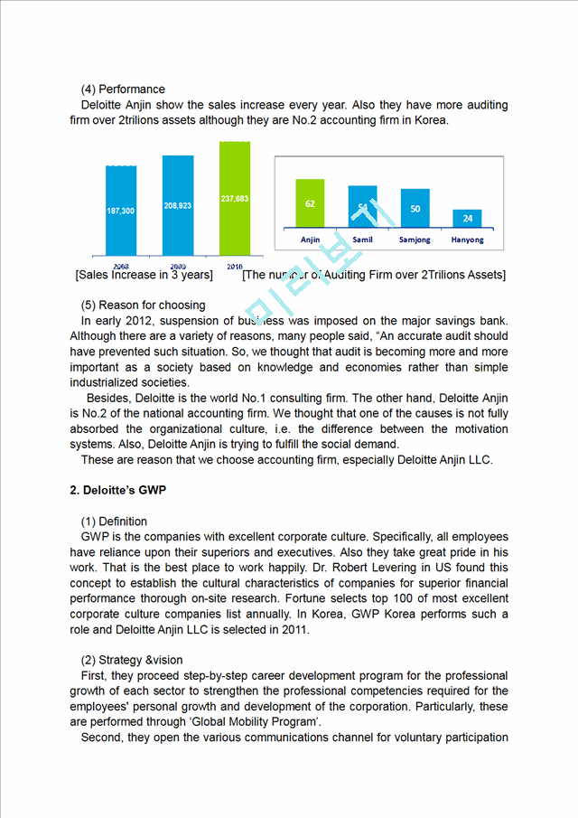 Effectiveness of GWP Strategy in Deloitte Anjin LLC   (3 )